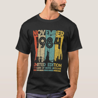 Camiseta Born In November 1984 Birthday Limited Edition 37