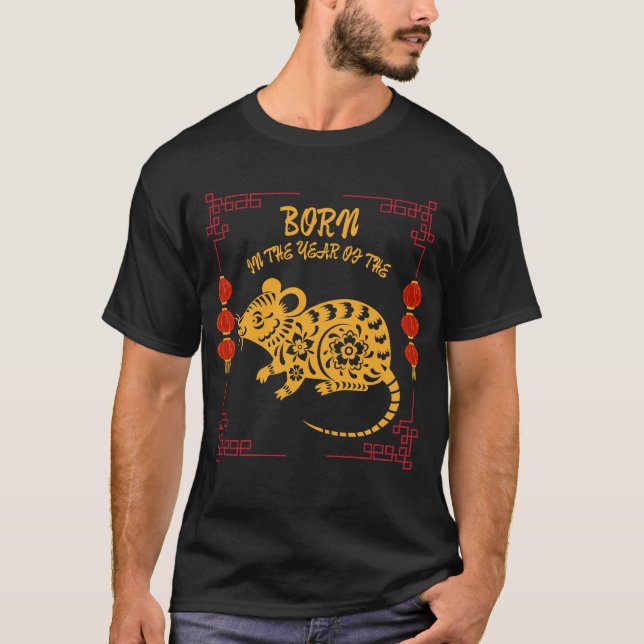 Camiseta Born in the Year of the Rat (Frente)