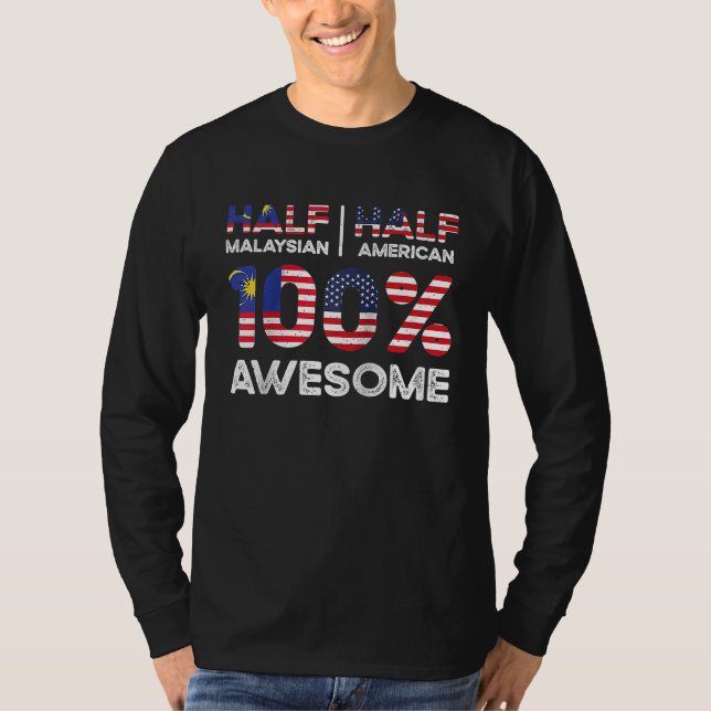 Camiseta Born Malaysian Malaysia American USA Citizenship R (Frente)