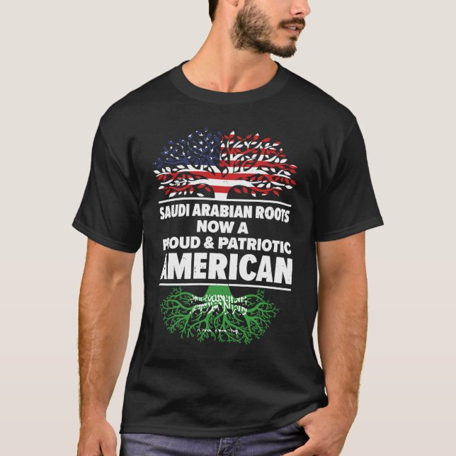 Camiseta Born Saudi Arabian Saudi Arabia American USA Citiz (Frente)