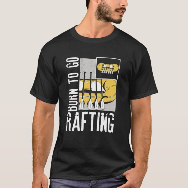 Camiseta Born To Go Rafting Extreme Sports Whitewater Rafti (Frente)