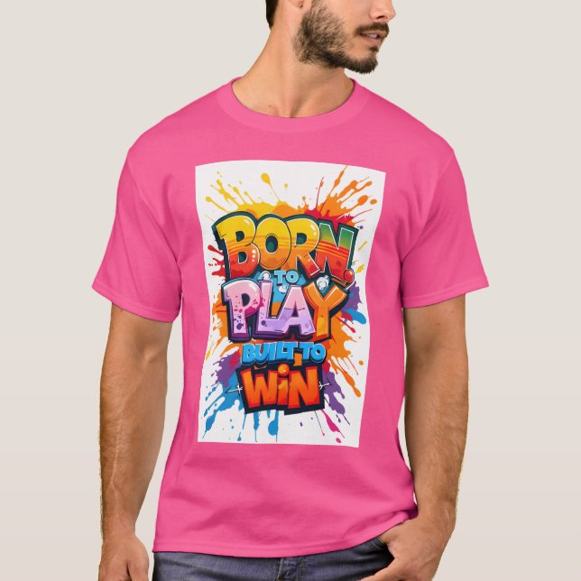 Camiseta Born to Play Built to Win Sportsee retro (Frente)