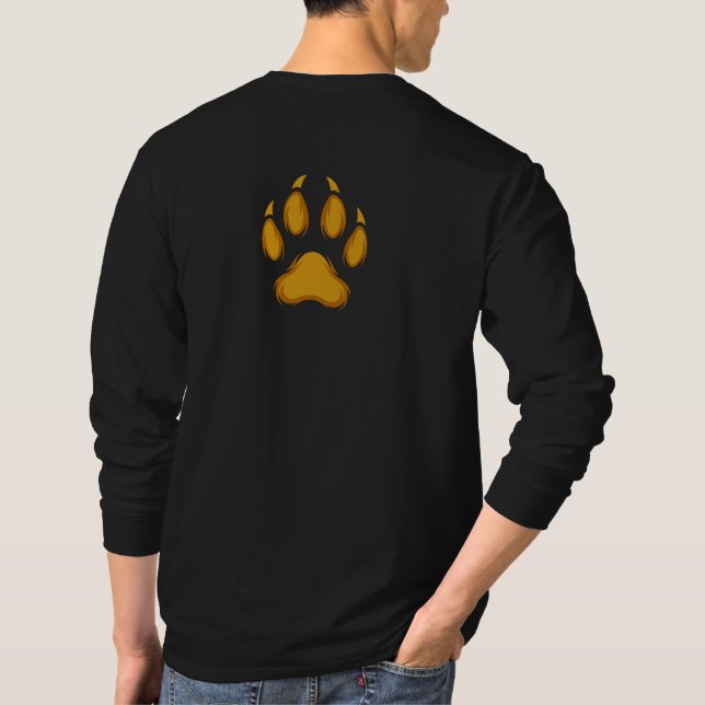 Camiseta Born to Prowl – Golden Raccoon Paw Hoodie (Verso)