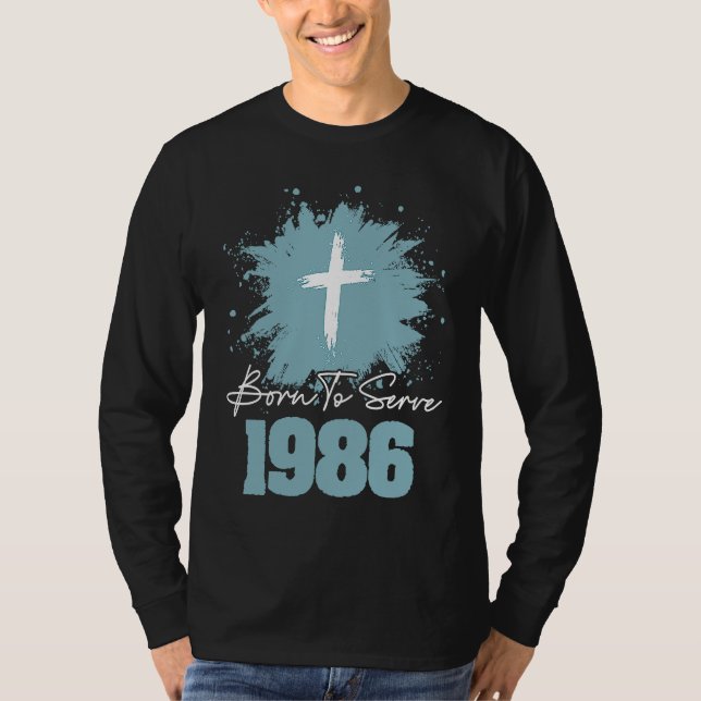 Camiseta Born To Serve 1986 (Frente)