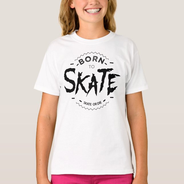 Camiseta Born to skate (Frente)