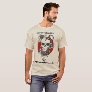 Camiseta Born to Stand Out Skull – Cobra e Rosa Da