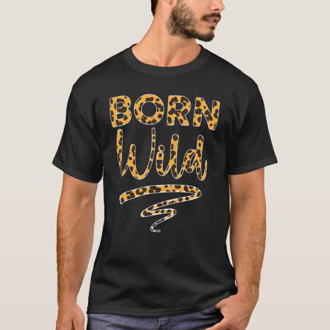 Camiseta Born Wild Wildlife Animal Zookeeper Cheetah (Frente)