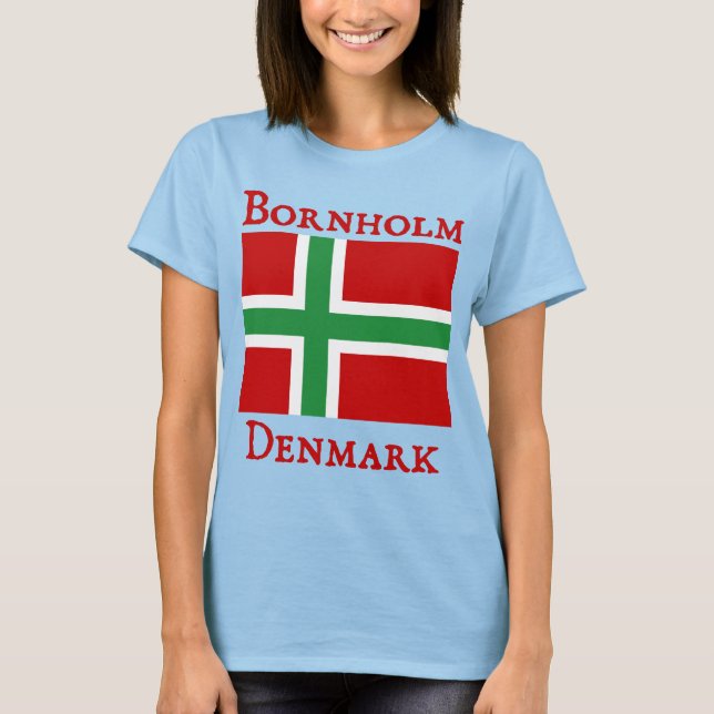 Camiseta Bornholm, Dinamarca (Danmark) (Frente)