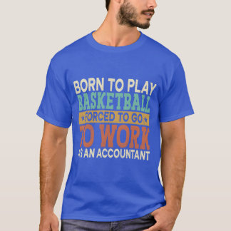 Camiseta Borno Jogar Basquete Forçado Contador Desportivo f
