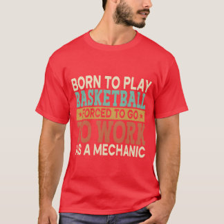 Camiseta Borno Jogar Basquete Forçado Desportista amigo