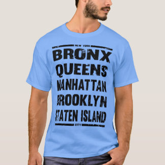 Camiseta Boroughs de nova iorque