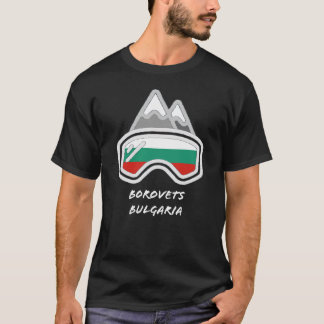 Camiseta Borovets Bulgária Black Ski/Snowboard Resort