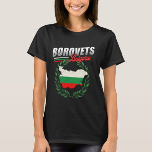 Camiseta Borovets Bulgária Viagem Bandeira búlgara