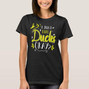 Camiseta Borracha Amarela Duckie Eu Só Gosto De Patos Ok