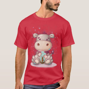 Camiseta Borracha de anime Kawaii Boba Tea Girls Women, Man