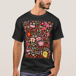 Camiseta Borracha: Floral Vintage Invisível.