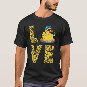 Camiseta Borracha Pato Água Brincar Tempo Leopardo Amor Rub