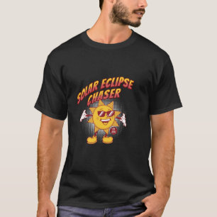 Camiseta Borracha Solar Eclipse Uau, olhe aquela Longa Folg