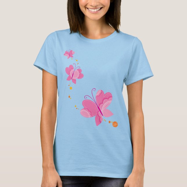 Camiseta BORRACHAS FLUTTERBY: séries de três 1 (Frente)