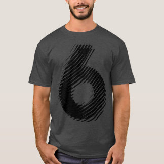 Camiseta borrado 6 a preto