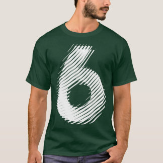 Camiseta borrado 6 em branco