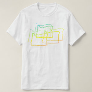 Camiseta borrão de frio