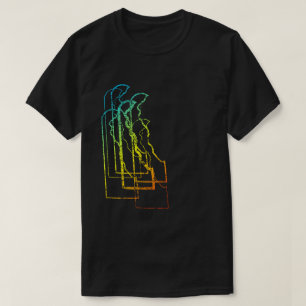 Camiseta borrão do frio de delaware