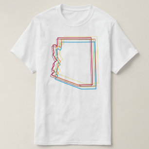 Camiseta borrão do orgulho da arizona