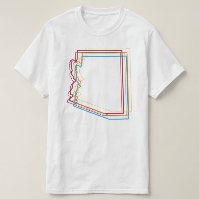 Camiseta borrão do orgulho da arizona (Frente do Design)