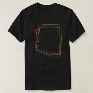 Camiseta borrão do orgulho da arizona
