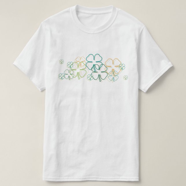 Camiseta borrão irlandês (Frente do Design)