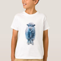 Borrego Lanoso Gélido Azul Cabrito Ovelha Crianças