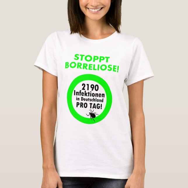 Camiseta Borreliose cessa (Frente)