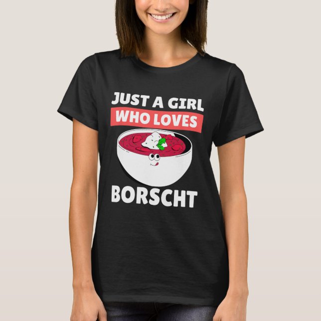 Camiseta Borscht Comida russa Comida ucraniana Ação de Graç (Frente)