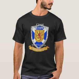 Camiseta Borthwick Família Escocesa Clã Escócia Escudo