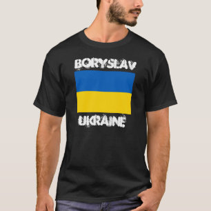 Camiseta Boryslav, Ucrânia com bandeira ucraniana
