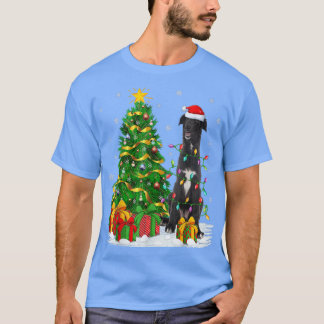 Camiseta Borzoi Dog Lover Xmas Tree Papais noeis Borzoi Nat
