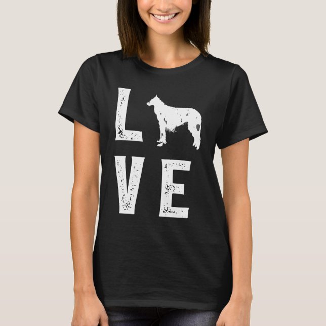 Camiseta Borzoi Love  1 (Frente)
