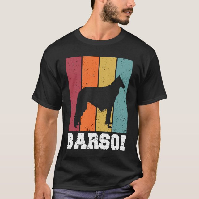 Camiseta Borzoi Vintage  2 (Frente)