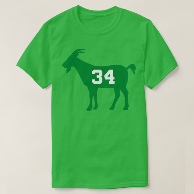 Camiseta BOS GOAT 34 Branco (Frente do Design)