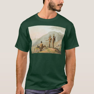 Camiseta BOSJESMEN Bushmen HOTTENTOTS armado para um expe