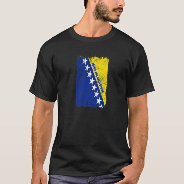 Camiseta Bosnia and Herzegovina flag national flag (Frente)