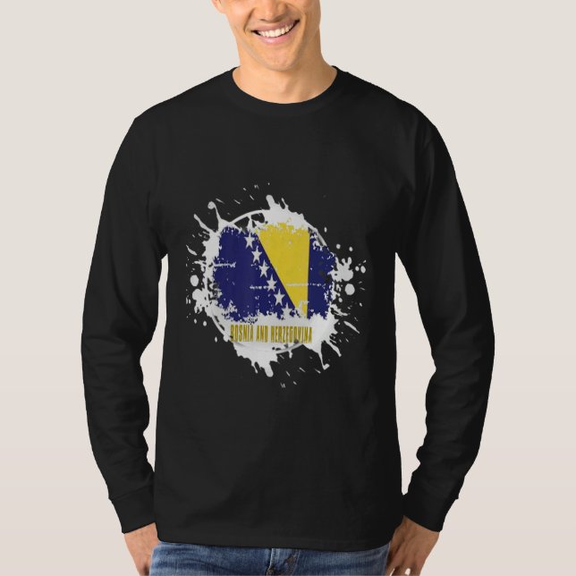 Camiseta Bosnia And Herzegovina Splash (Frente)