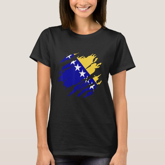 Camiseta Bosnia Bosnian flag (Frente)