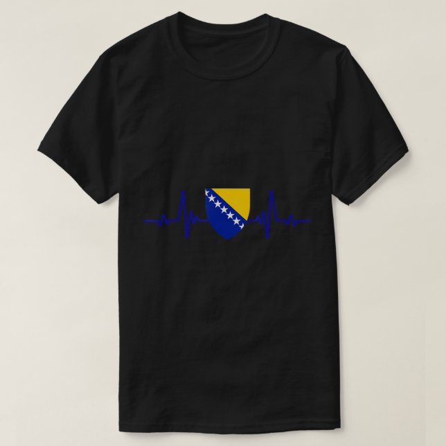 Camiseta Bósnia-Herzegovina Bósanac Ljiljan Sarajevo T- (Frente do Design)