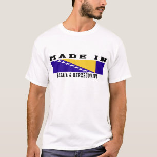 Camiseta Bósnia & Herzegovina feitas no design