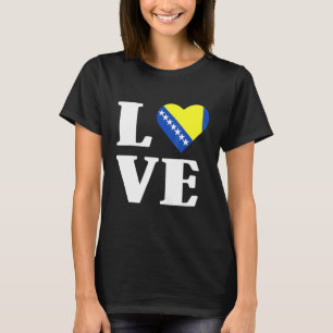 Camiseta Bósnia-Herzegovina Sinalizador Balcãs Bósnios