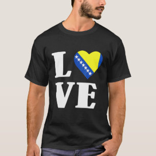 Camiseta Bósnia-Herzegovina Sinalizador Balcãs Bósnios