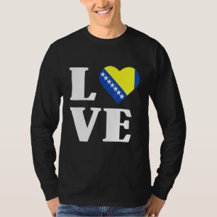 Camiseta Bósnia-Herzegovina Sinalizador Balcãs Bósnios