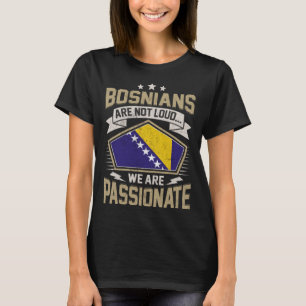 Camiseta Bósnia Sinalizador Passivo Bósnios Raparigas e Mul